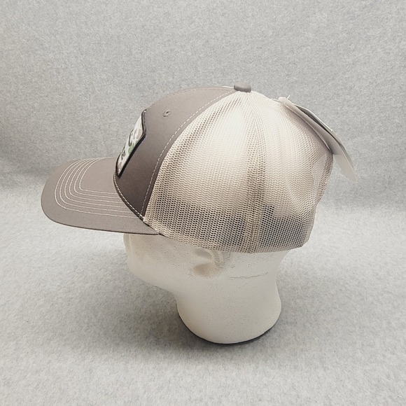 Drake Old School Patch Waterfowl Hunting Adjustable Snapback Mesh Hat Dark Gray - Picture 2 of 7